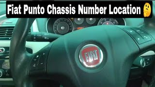 Fiat Punto Chassis Number Location 🤔 || Fiat VIN Number Location #fiat #punto #mautotech  #fiatpunto