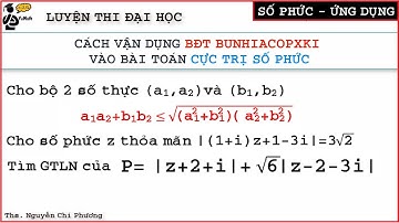 Toán 12: [#1] Cực Trị Số Phức - Vận Dụng BĐT Bunhiacopxki