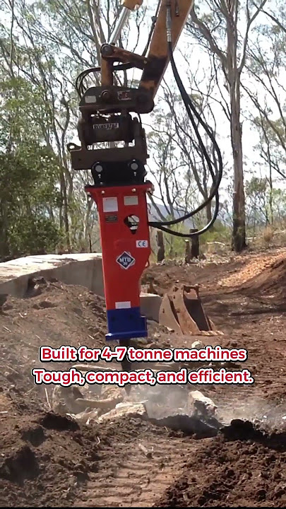 MTB30 Hydraulic Breaker on Site | Rock Breaking Made Easy