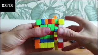 7×7 cube 3:57,98 mean of 3(best on cam).