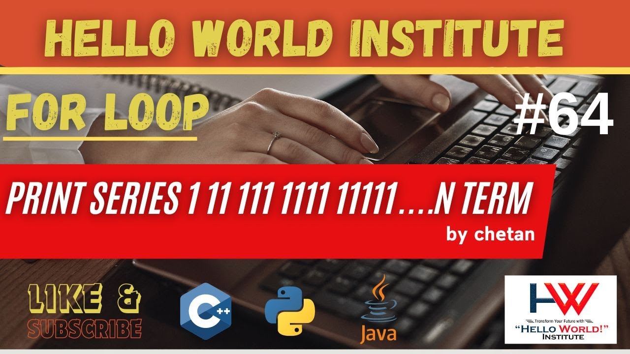 logical series 1 11 111 1111 .... n term | logical programming | C ...