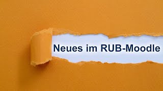 Neues im RUB Moodle - Upgrade auf Moodle 4.4 (14.08.2024)