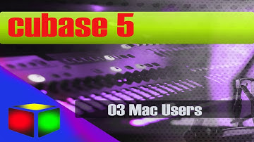 03 Cubase 5 video tutorial Mac Users