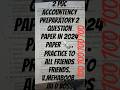 2 puc accountency preparatory 2 question paper in karnataka board 🛹 v.mehaboob . Jai d boss