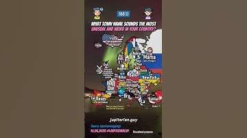 What is the most unusual town name in your country?🤨 #shorts #geography #map #city #europe #usa