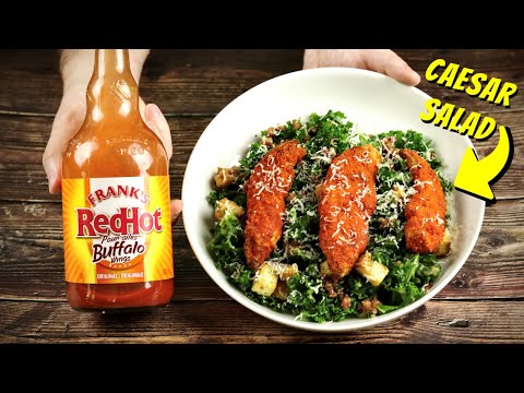 frank's red hot salad dressing Buffalo Chicken Caesar Salad Recipe | with Frank's Red Hot!