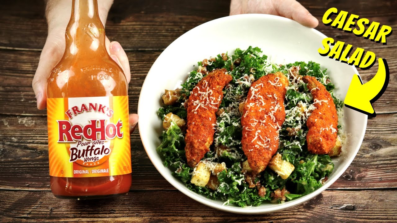 Buffalo Chicken Caesar Salad Recipe with Frank's Red Hot! YouTube