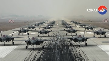 Quân đội Hàn Quốc Tập trận bắn Tên lửa đạn đạo Hyunmoo-2, ATACMS và máy bay F-35 biểu diễn voi đi bộ