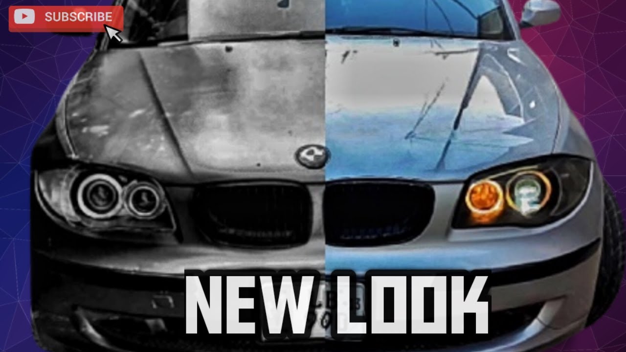 Agressive look of my bmw || Headlight mod on 1 series || Bmw headlights ...