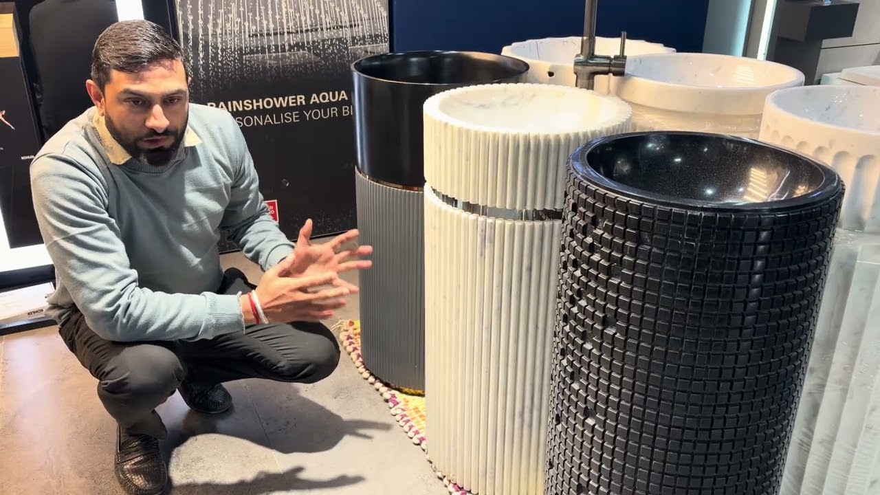 Stone Full  pedestal wash basin 