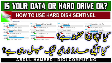 How to Check Hard Disk Health/Condition | HDD Sentinel Hard Disk ka health maloom kare DigiComputing