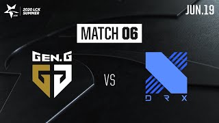 GEN vs DRX | H/L 06.19 | 2020 우리은행 LCK 서머 스플릿