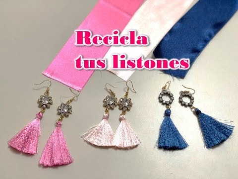 Aretes Borlas Para Mujer Y Niñas, Hechos A Mano.