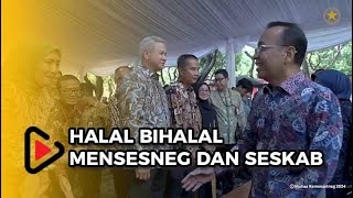 Semarakkan Idulfitri 1445 H, Mensesneg dan Seskab Gelar Halal Bihalal