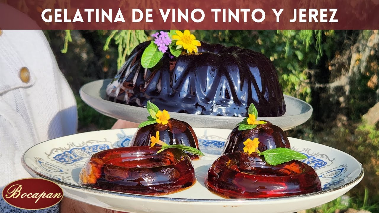 🍮🍷 GELATINA de VINO TINTO y JEREZ para AÑO NUEVO | 🔴Bocapan