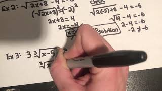 Algebra 2 Section 6-7 Solving radical equations and Inequalities