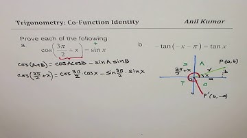 Prove Co Function Identity with Compound Angle Formula
