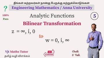 MA3303 | Analytic Function | Probability and Complex Function | Bilinear Transformation | Engg Maths