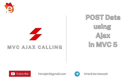 how to ajax post method in mvc #ajax #ajaxmvc #mvc #coding