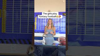 Girls Fantasy Football Draft🤣🏈 #shorts