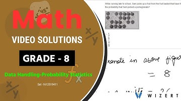 Grade 8 Math Data Handling-Probability Statistics Video Lessons - Set 1612519411