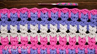 HOW to CROCHET CAT STITCH  Quick Easy and Cute Pattern by Naztazia