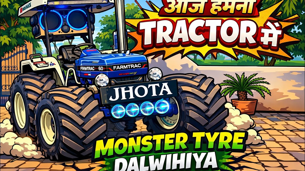 Monster tyer jo ha wo lagwadiya apna tracter m ❤️