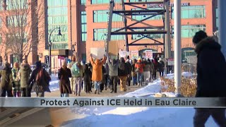 Protest against ICE held in downtown Eau Claire