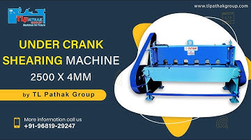 UNDERCRANK SHEARING MACHINE 2500 X 4MM #shearingmachine #manufacturing #heavydutymachinery #machine