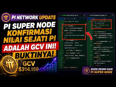 PI NETWORK UPDATE❗PI SUPER NODE KONFIRMASI NILAI SEJATI PI ADALAH GCV INI BUKTINYA❗