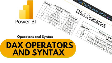 Master DAX Operators & Syntax in Power BI: Beginner