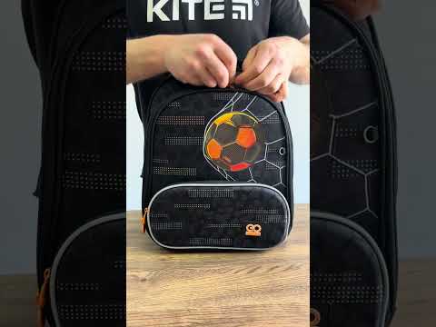 Рюкзак GoPack Education каркасний Goal Time 38x28x15 см, 12.5 л, чорний (GO24-597М-8), видео 1