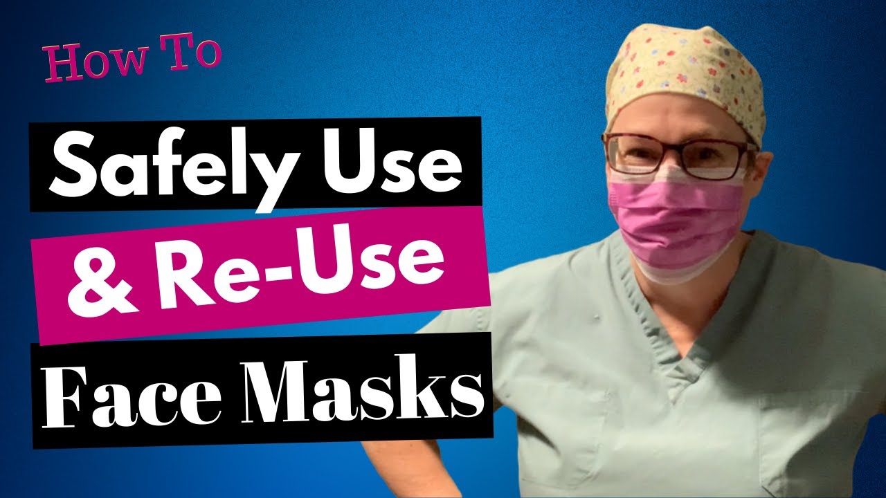 How to Properly Use and Re Use a Face Mask (Surgical) YouTube