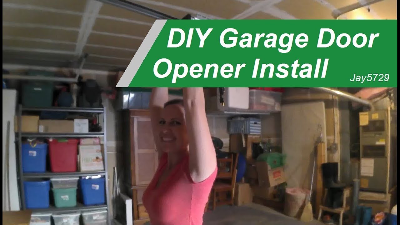 DIY installing a new garage door opener YouTube