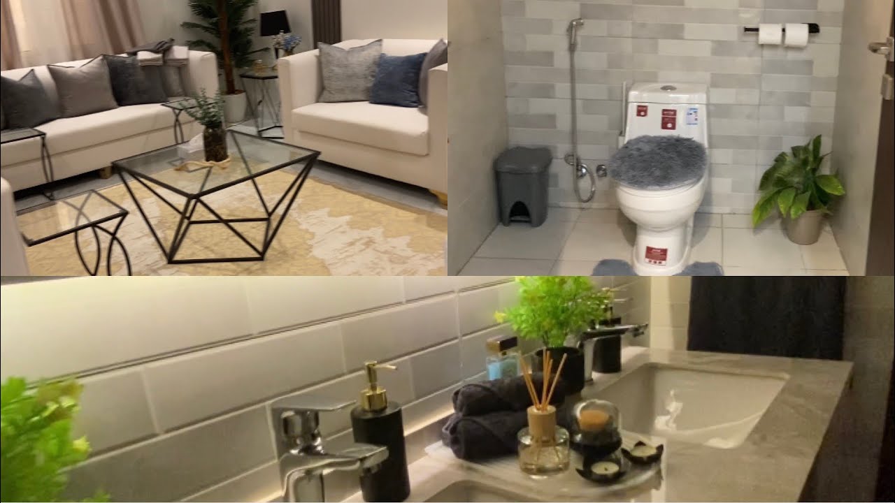 جوله في قسم الضيوف 💁‍♀️غيرت حمام الضيوف بأفكار بسيطة وبأقل تكلفة 🧹🧼