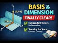 Basis & Dimension Explained Clearly | Linear Algebra for UPSC Maths Optional (Mains)