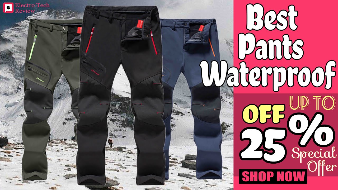 Best Waterproof Sports Hiking Pants Trousers - YouTube