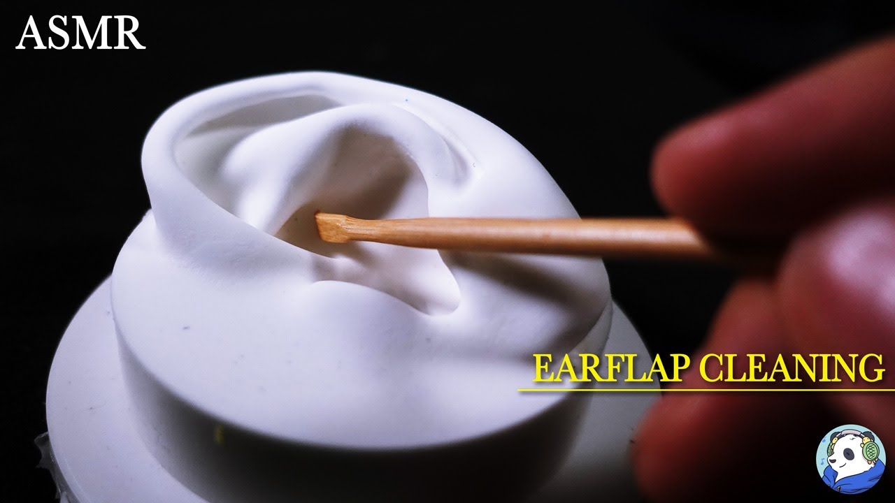 [耳介ASMR] 耳の周りをひっかく眠れる音（耳かき、綿棒、指）両耳同時💤귓바퀴 청소로 잠이 솔솔 Earflap Cleaning