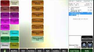 Aldelo POS: Basic features for a running Bar