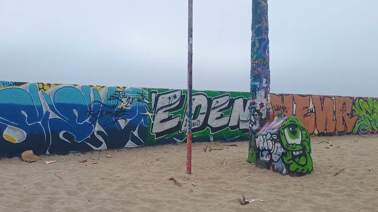 Venice Beach graffiti wall September 23rd 2024