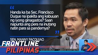 Pacquiao, tinanggap ang hamon ni Duterte