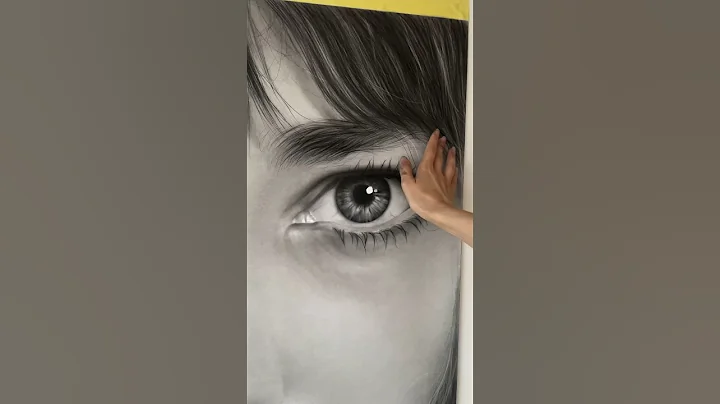 My largest realistic portrait / charcoal on paper  #shorts / tutorials available on my Patreon✍️