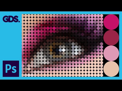 Circle / Dot pixel effect In Adobe Photoshop