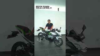 NINJA TANPA KNALPOT, BEGINI SUARANYA..!!! #ninjae1 #kawasakininja #motorlistrik #kawasaki