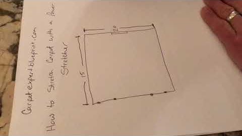 How to stretch carpet with a power stretcher