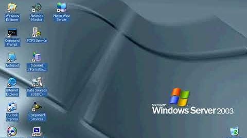 Windows Server 2003 Web Edition SP2 In VirtualBox