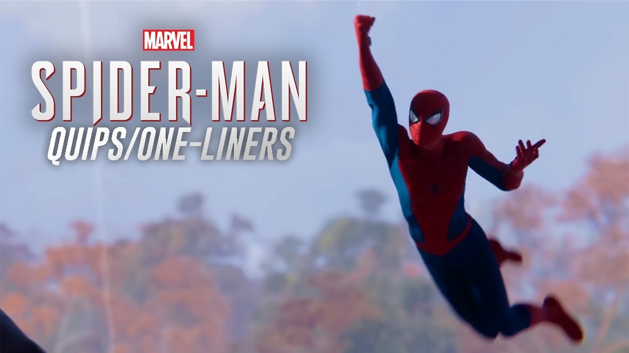 Marvel's SpiderMan (PS4) Quips/OneLiners YouTube