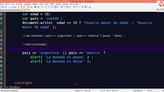 Curso Javascript U1·21 - Operador ternario