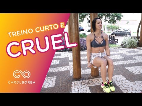 Treino cruel para pernas e abdômen – Para treinar em casa – Carol Borba