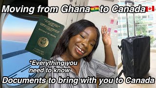Documents You Need To Bring With You To Canada | Ep. 1 Of Our Moving To Canada From Ghana Series.